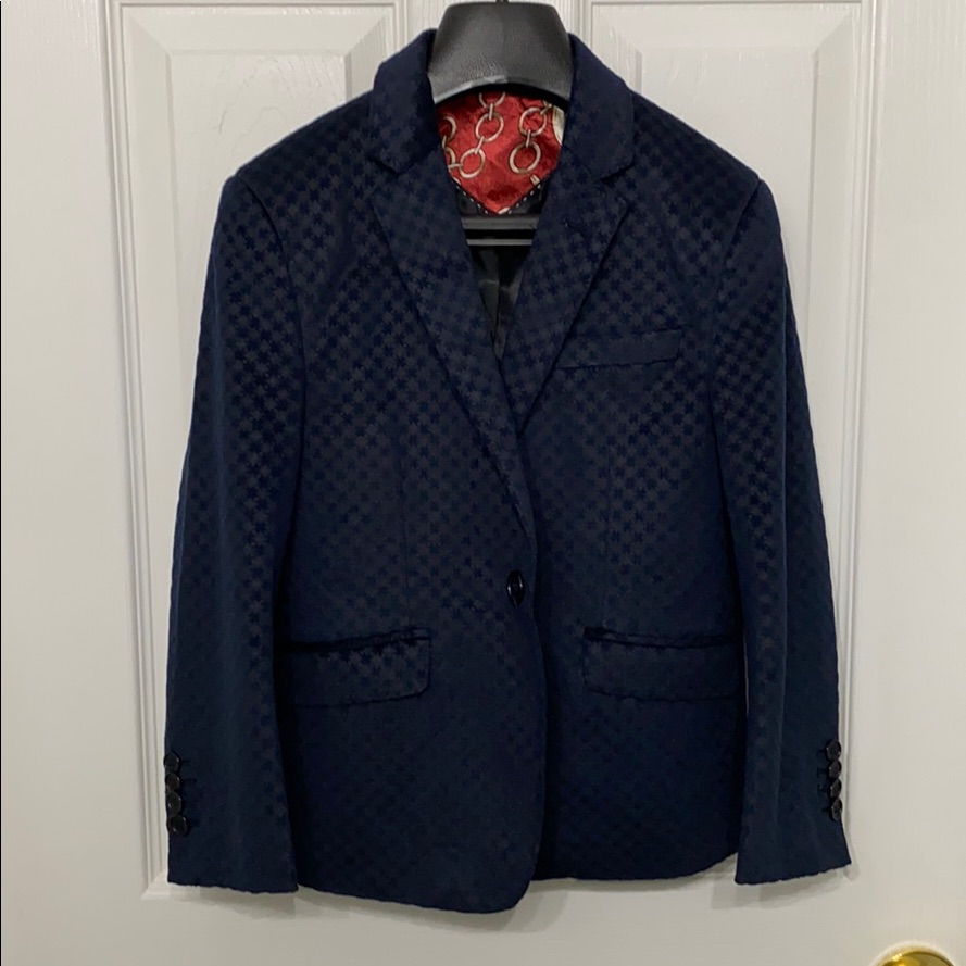 Blue Patterned Blazer